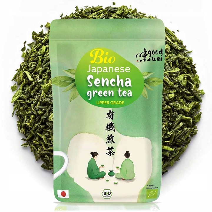 Sencha BIO zielona herbata japońska liściasta ekologiczna | Premium 250g