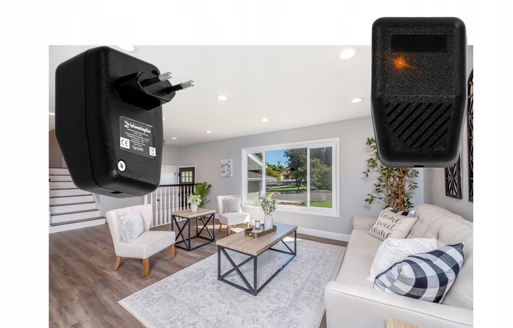 Domowy odstraszacz ultradźwiękowy przeciw gryzoniom, robactwu, super cichy