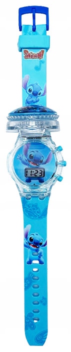 zegarek dziecięcy OBROTOWY dla dzieci LILO & STITCH + MUZYKA + ŚWIATŁO