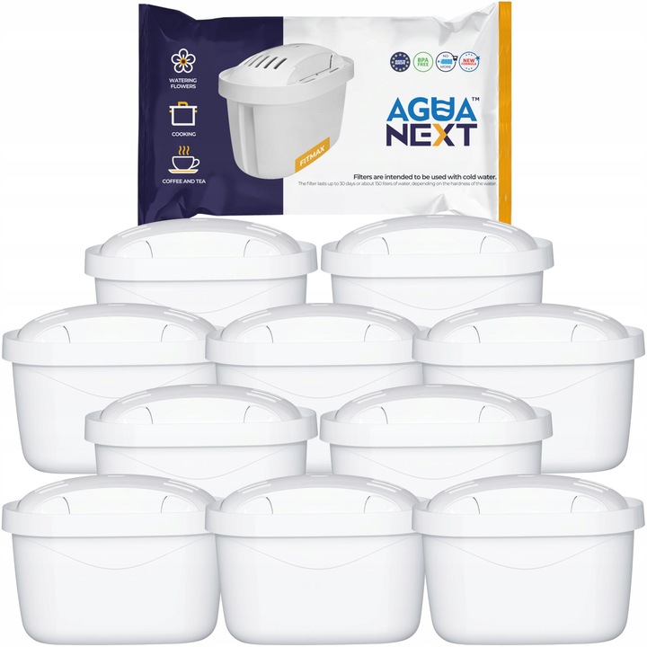 Filtr do wody Agua Next Fitmax do dzbanków Aquaphor Dafi zamiennik 10 szt