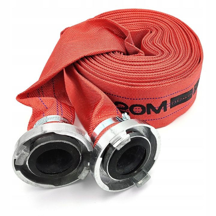 WĄŻ STRAŻACKI PARCIANY DO WODY SZAMBA 2" 52MM 20M Z SZYBKOZŁĄCZAMI DO POMPY