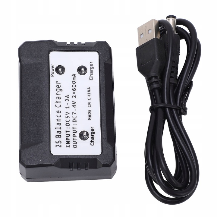 ŁADOWARKA 2S 7.4V DO AKUMULATORÓW LIPO WLTOYS RC SAMOCHÓD SAMOLOT