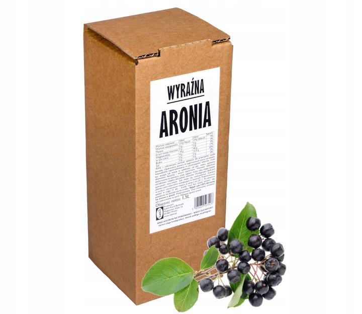 sok aronia 100% aroniowy NFC sok z aronii 1,5L EKO BIO do deserów bez cukru