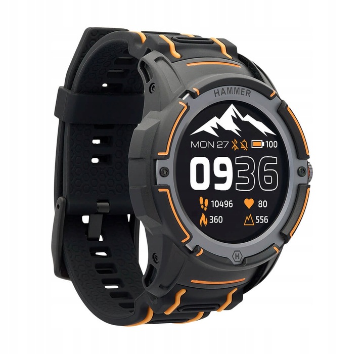 HAMMER Watch Plus AMOLED, GPS, Smartwatch Sportowy