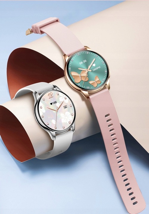 SMARTWATCH ZEGAREK DAMSKI DLA KOBIETY AMOLED ROZMOWY CIŚNIENIOMIERZ MENU PL