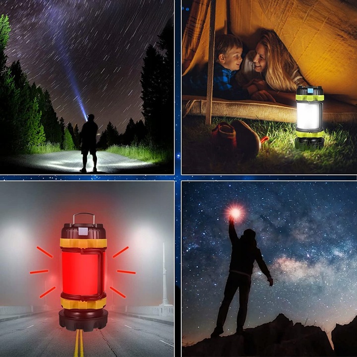 LAMPA TURYSTYCZNA LED LATARKA KEMPINGOWA POWERBANK