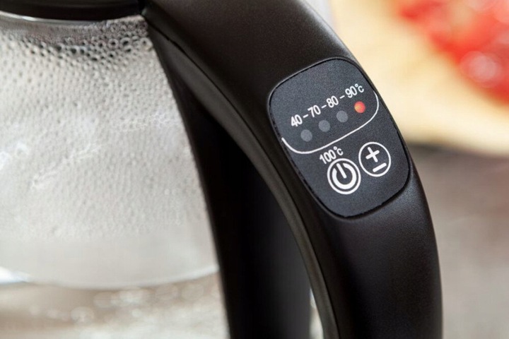 Czajnik elektryczny Eldom C510C 2200 W 1,7 l czarny szklany, NOWOCZESNY!