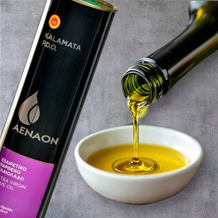 OLIWA Z OLIWEK EXTRA VIRGIN KALAMATA P.D.O. 1l PUSZKA AENAON GRECKA