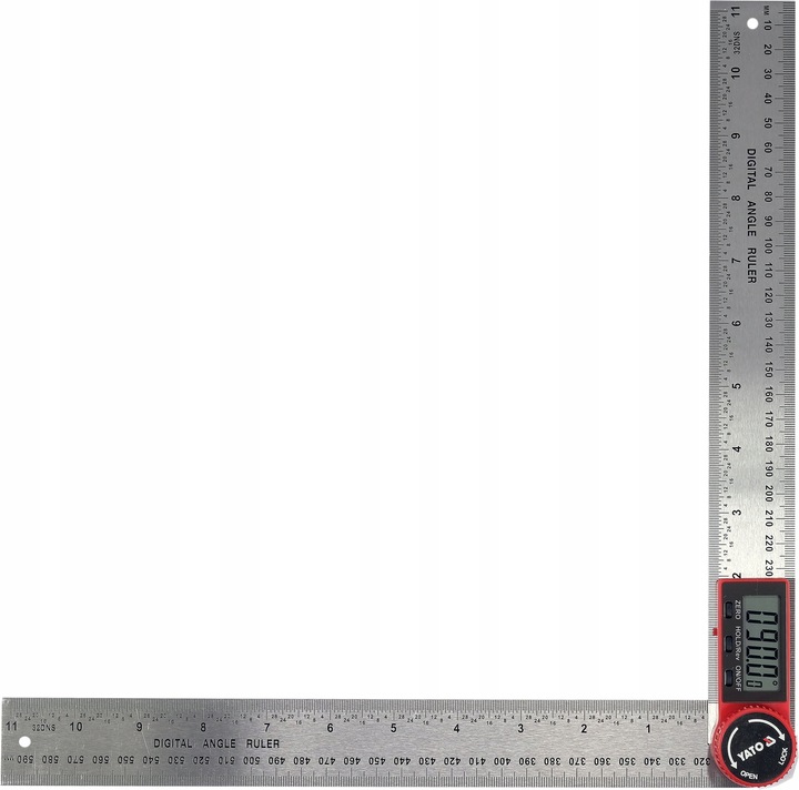 KĄTOMIERZ ELEKTRONICZNY CYFROWY YATO 300mm 360°