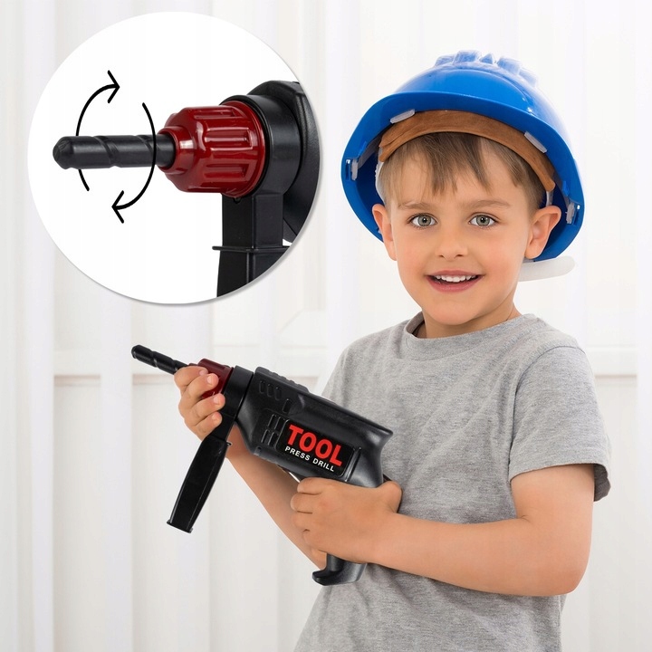 SKRZYNKA KUFEREK Z NARZĘDZIAMI WIERTARKA WARSZTAT ZESTAW MAJSTERKOWICZA