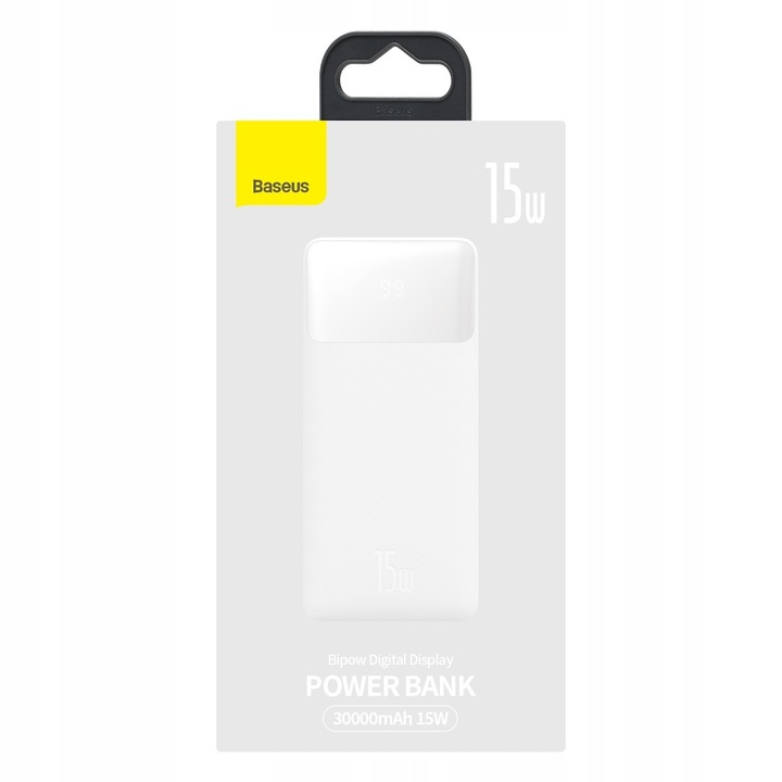 POTĘŻNY POWER BANK BASEUS 30000mah POWERBANK 15W PD 3x USB USB-C TYP-C 3A