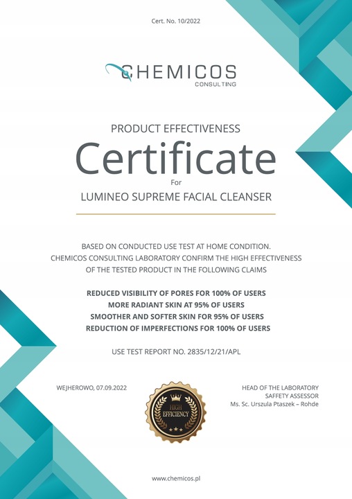 LUMINEO naturalna pianka żel oczyszczający do szczoteczki każda cera 100 ml