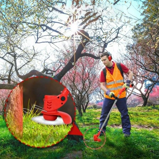 TELESKOPOWA ELEKTRYCZNA BEZPRZEWODOWA PODKASZARKA 650 W MOCNA+2*3000mAh AKU