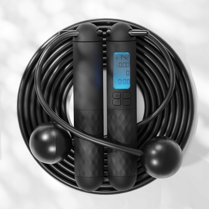 Skakanka z kulkami licznikiem LED regulacją i linką 280cm