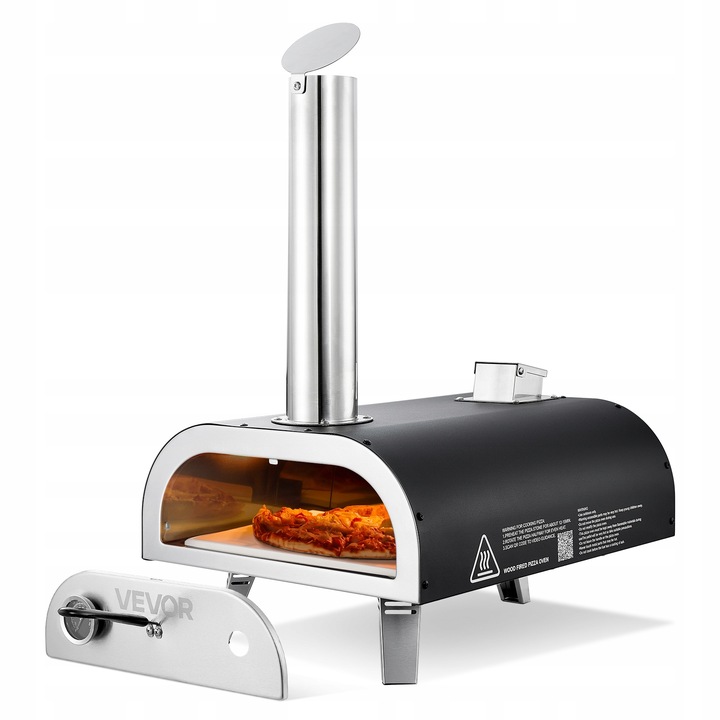 VEVOR Zewnętrzny Piec Pizzy 12" Przenośny Piec Do Pizzy Opalany Drewnem