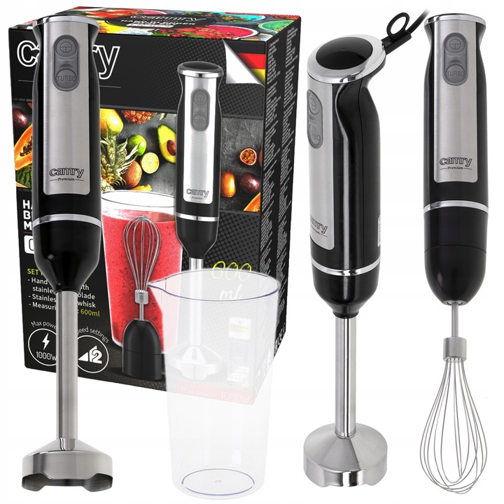BLENDER RĘCZNY ZESTAW MIKSER MALAKSER TURBO ROBOT