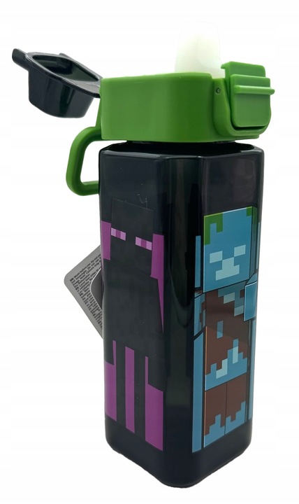 BIDON MINECRAFT KWADRATOWY 500ml POSTACI CREEPER