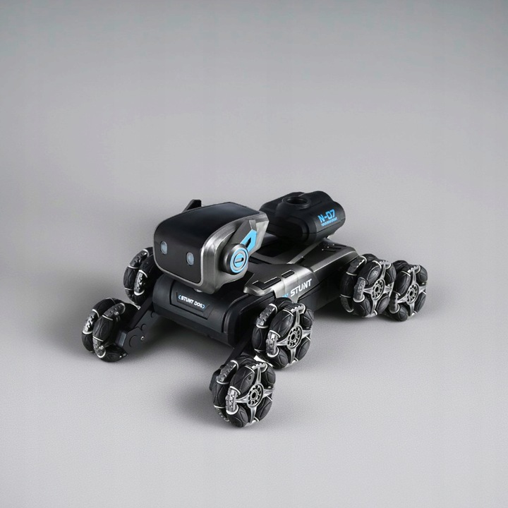 Zdalnie Sterowany Pies Robot 8 Kół Gesty Muzyka Para Wodna Obrót 360 LED