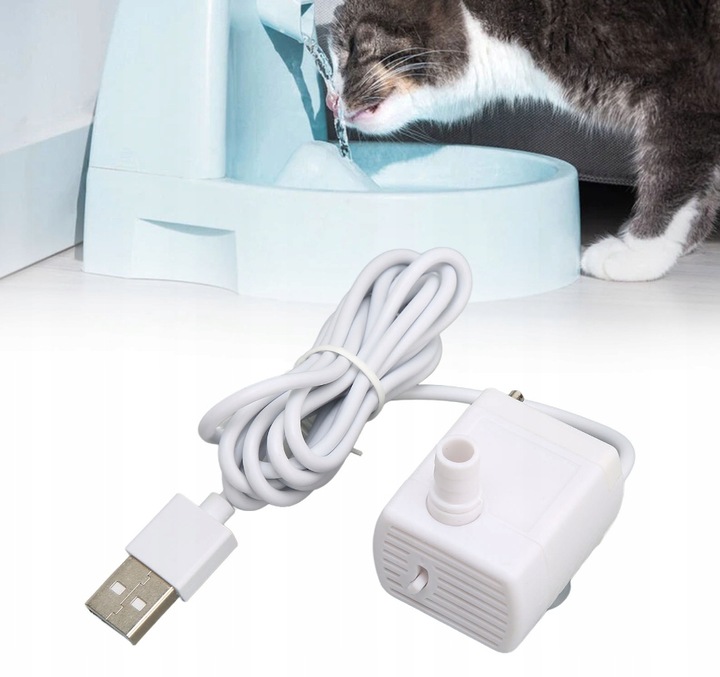 POMPKA DO POIDEŁKA FONTANNA POIDEŁKO DLA KOTA PSA AUTOMATYCZNE POIDŁO