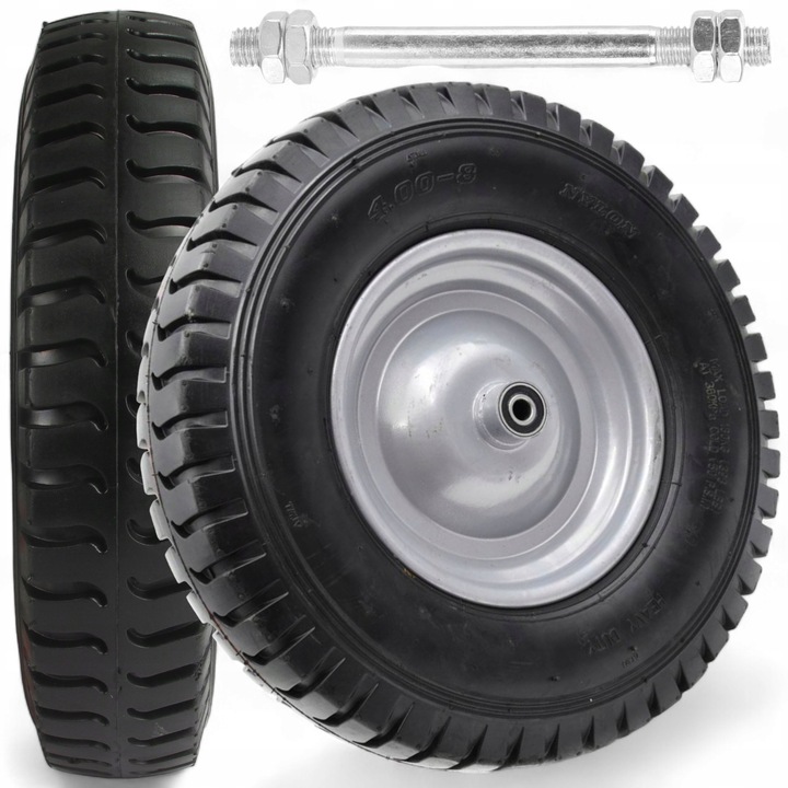 KOŁO KÓŁKO DO TACZKI TACZEK 4.00-8 400-8 400x8 8PR MOCNE Z DĘTKĄ POMPOWANE