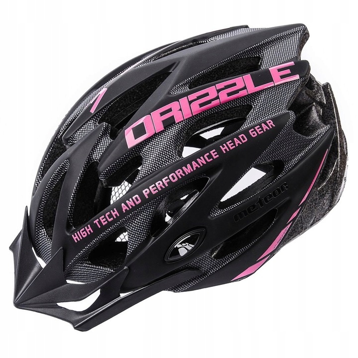 KASK ROWEROWY METEOR MV29 DRIZZLE M 55-58 odpinany daszek siatka od owadów
