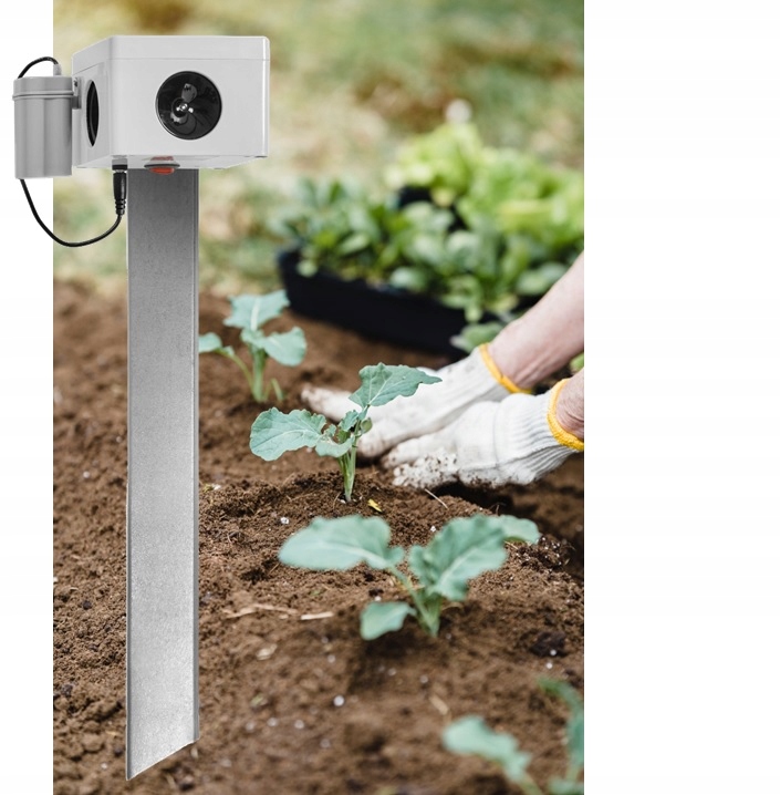 Potężny odstraszacz ogrodowy na kuny lisy szczury myszy, 2500 m2