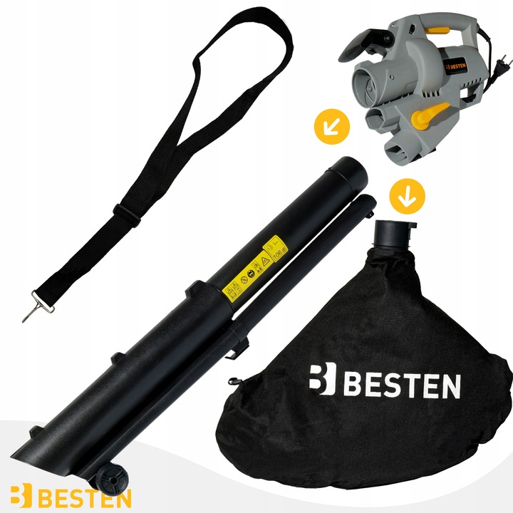 DMUCHAWA DO LIŚCI ELEKTRYCZNA OGRODOWA ODKURZACZ ROZDRABNIACZ 3W1 3500W