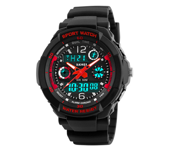 Zegarek dziecięcy SKMEI elektroniczny stoper data alarm podświetlenie