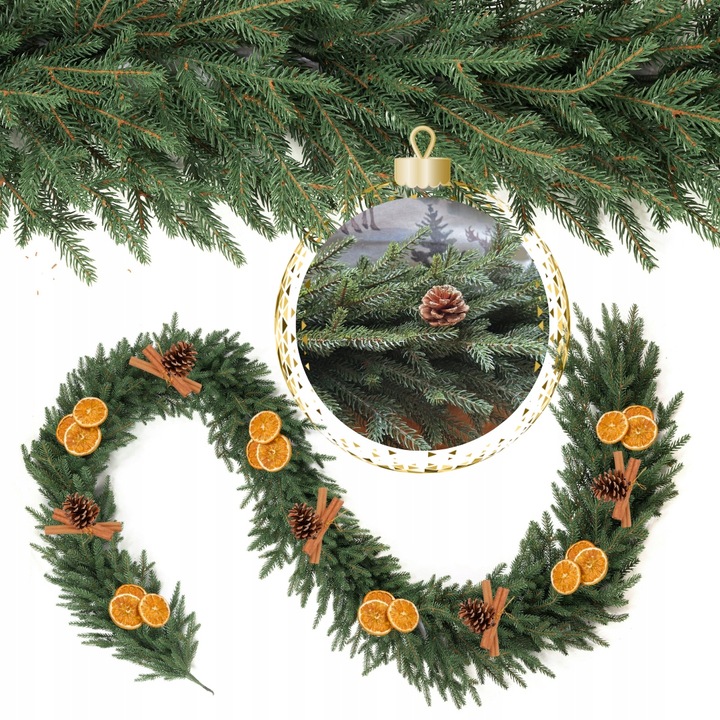 Girlanda ŚWIERK 3 metry 100% PE 300 cm DŁUGA gęsta jak naturalna na poręcz