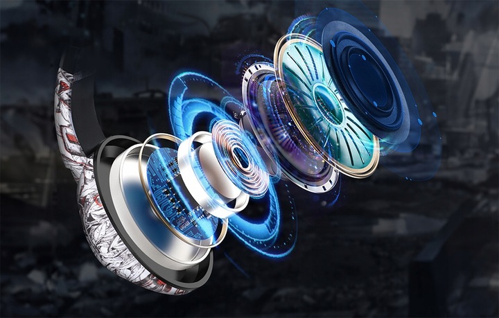 ONIKUMA K19 CAMOU PRZEWODOWE SŁUCHAWKI GAMINGOWE NAUSZNE RGB Z MIKROFONEM