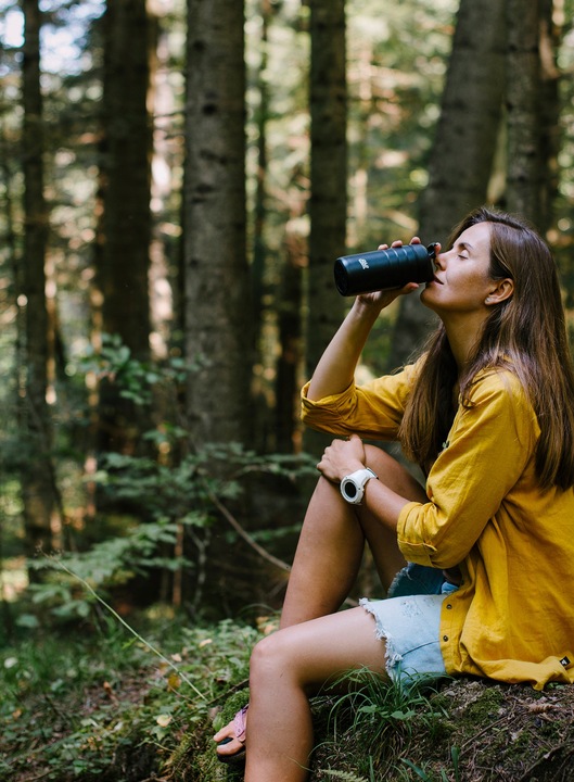 Kubek termiczny Esbit Majoris Thermo Mug Flip Top 450ml - black