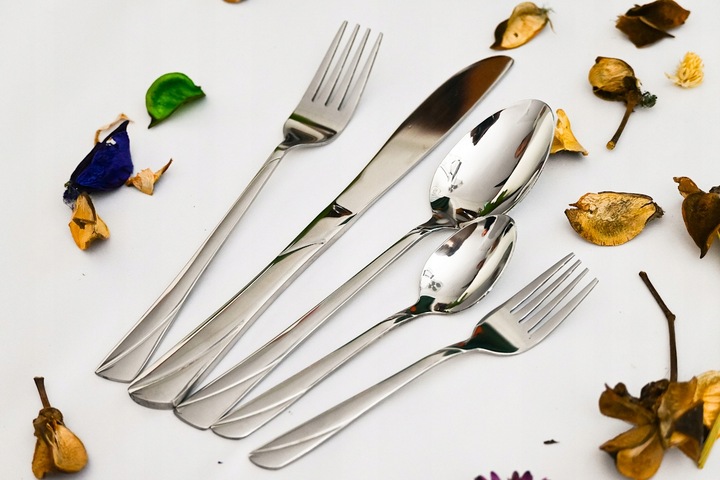 KOMPLET SZTUĆCÓW WALIZKA ZESTAW SZTUĆCE STAL NIERDZEWNA 72EL DLA 12 OSÓB