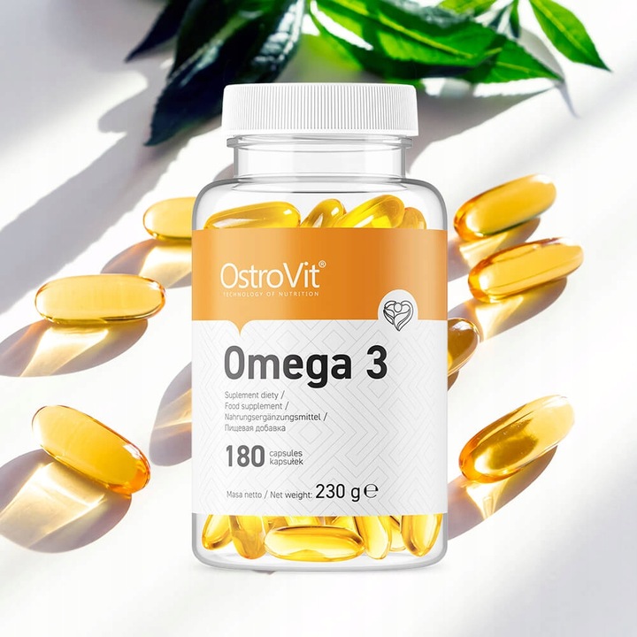 OstroVit Omega 3 180 kapsułek WITAMINY KWASY TŁUSZCZOWE