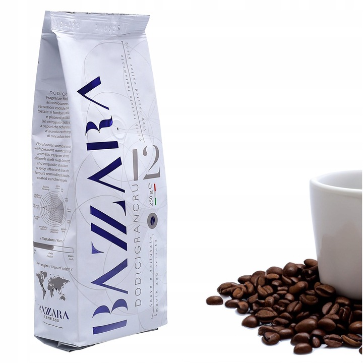 Kawa ziarnista Bazzara Dodicigrancru 250g