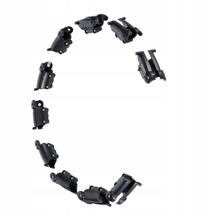 HULA HOP PLUS SIZE BLACK Z WYPUSTKAMI I OBCIĄŻNIKIEM HMS HHW11 DUŻE KOŁO