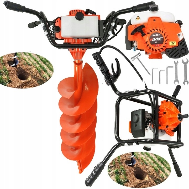 ŚWIDER SPALINOWY WIERTNICA GLEBOWA DO ZIEMI GLEBY V90043 Sam silnik