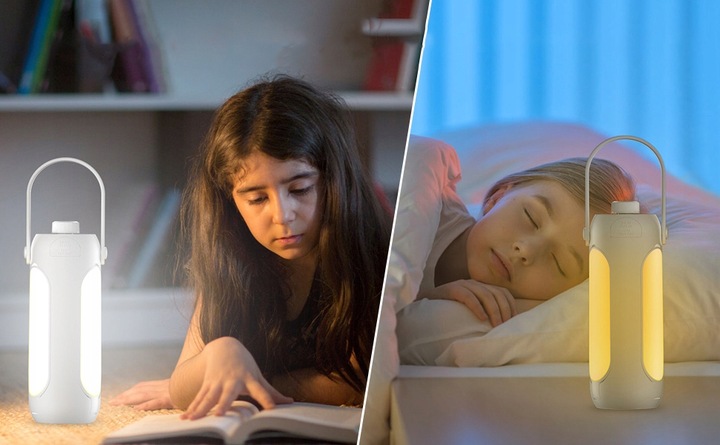 OŚWIETLENIE KEMPINGOWE LED MOŻLIWOŚĆ ŁADOWANIA 10000MAH 720LM LATARKI BIAŁY