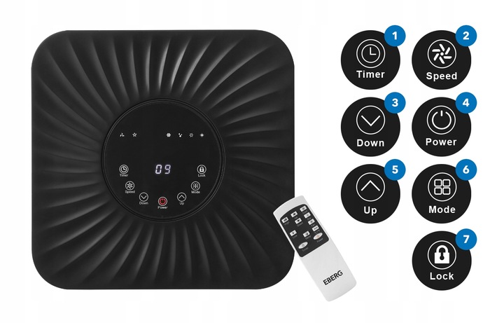 Klimatyzator przenośny MIRU PRO 2,6kW osuszacz 24l/24h WiFi + ClimaLock