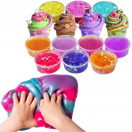ZESTAW SLIME DO ROBIENIA GLUTÓW WIELKI KREATYWNY 120w1 BOX PREZENT XXL