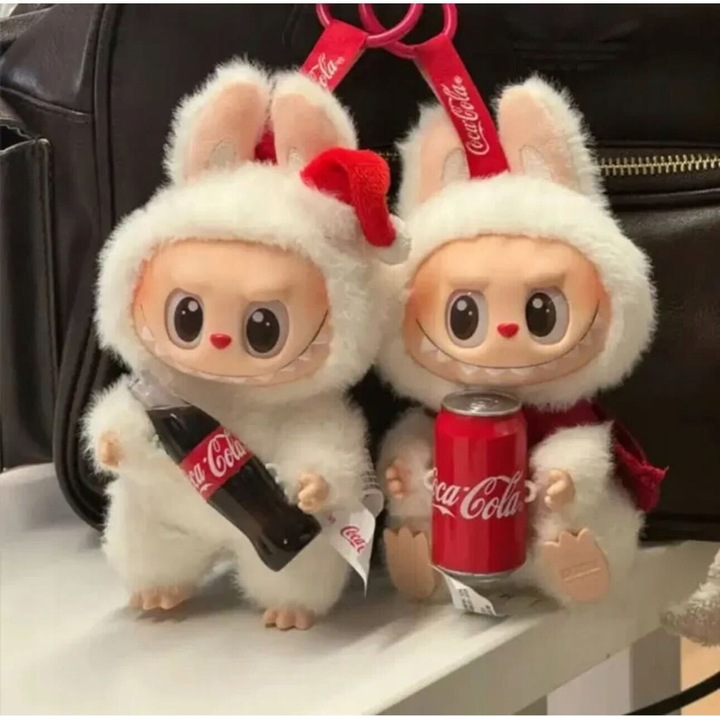 LABUBU COCA-COLA THE MONSTER BRELOK MASKOTKA PLUSZOWA KOLEKCJONERSKA