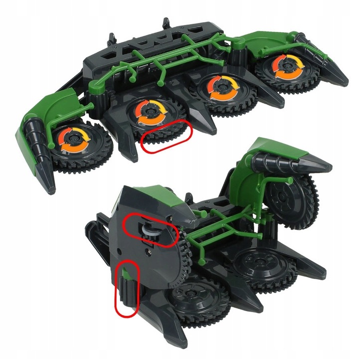 Zdalnie Sterowany Kombajn Ruchome Elementy Świeci DYM Prezent dla 5 6 Latka