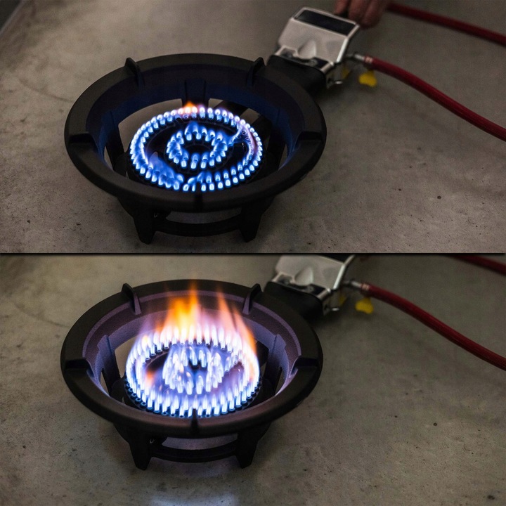 Palnik Gazowy Taboret PIEZO ZAPŁON Kuchenka Turystyczna 8,5kW Wąż Reduktor