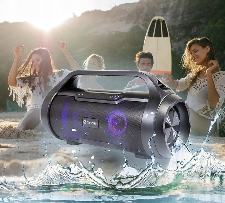 Głośnik Bluetooth Przenośny MANTA SPK216 USB GOODRAM 32GB XBASS Radio TWS