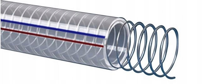WĄŻ SSAWNY 8m SSĄCY TŁOCZNY ZBROJONY DRUTEM do POMPY HYDROFORÓW 2"cale