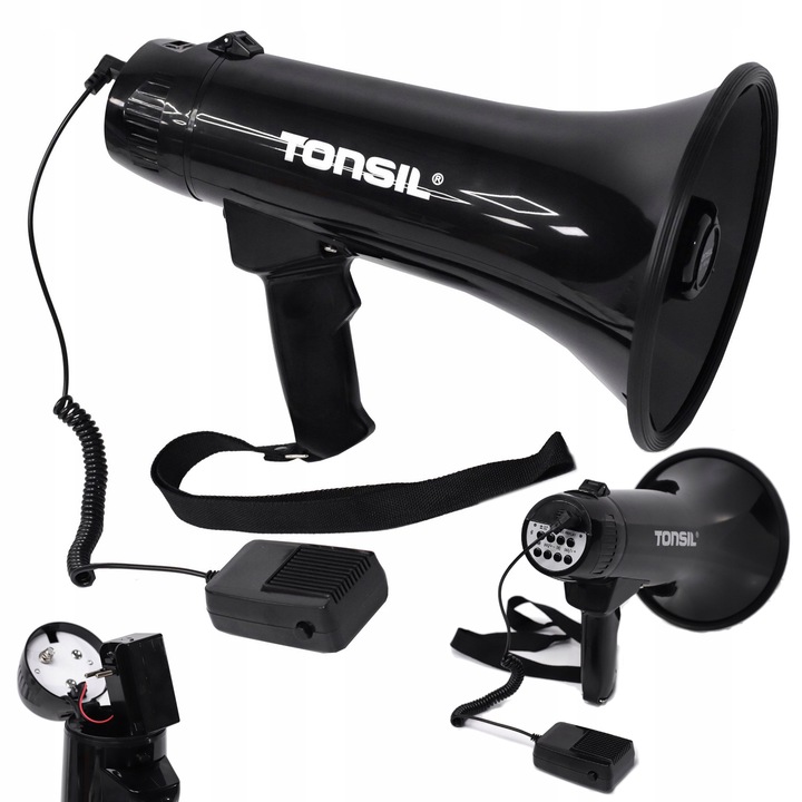 Megafon TE 20/18 Bluetooth MP3 BT USB SD nagrywanie Wersja z akumulatorem