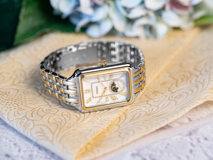 DAMSKI ZEGAREK FOSSIL ES5399 RAQUEL NA BRANSOLECIE WSKAŹNIK DAY/NIGHT