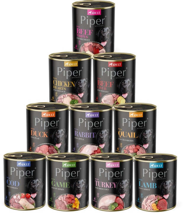 MIX KARMY DLA PSA PIPER 800G 10 SZTUK