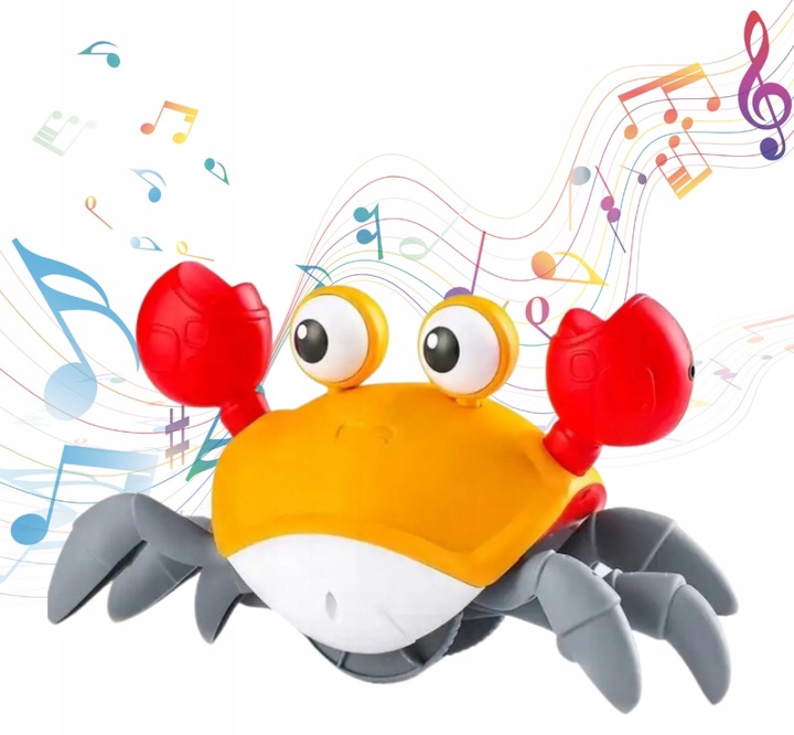 UCIEKAJĄCY PEŁZAJĄCY KRAB CHODZĄCY ZABAWKA INTERAKTYWNA dla DZIECKA LED XL