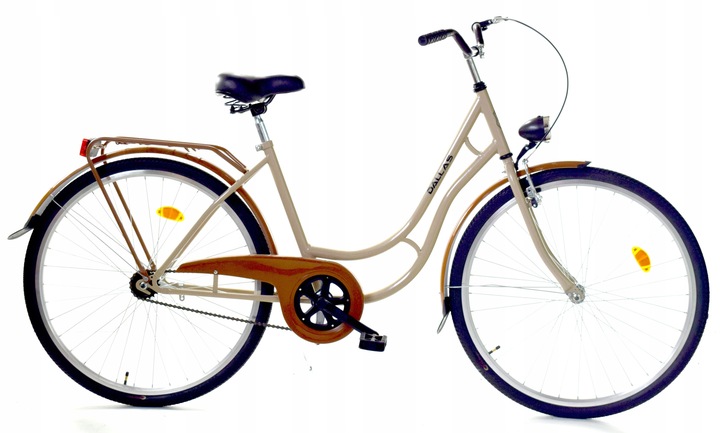 Rower Damski Polski Miejski 28 Retro + kosz