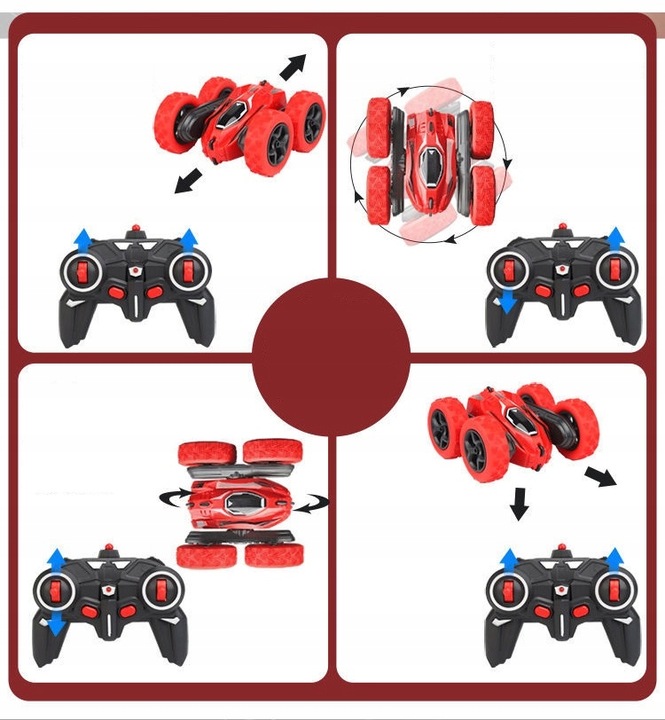 AUTO TWISTER SAMOCHÓD ZDALNIE STEROWANY NA PILOT DLA DZIECI AKROBATA